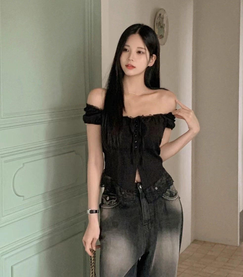 Two-ways Lace Blouse