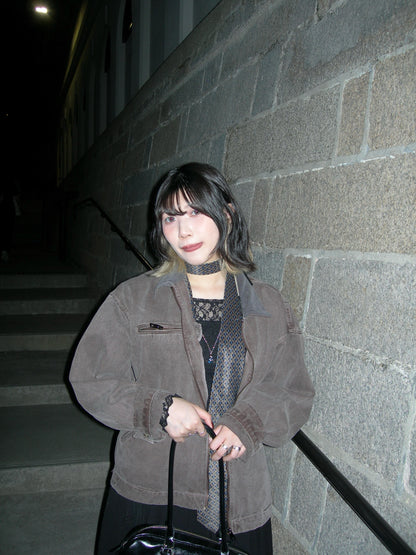 Vintage Crop Work Jacket