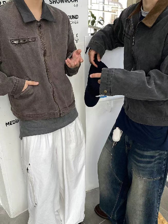 Vintage Crop Work Jacket