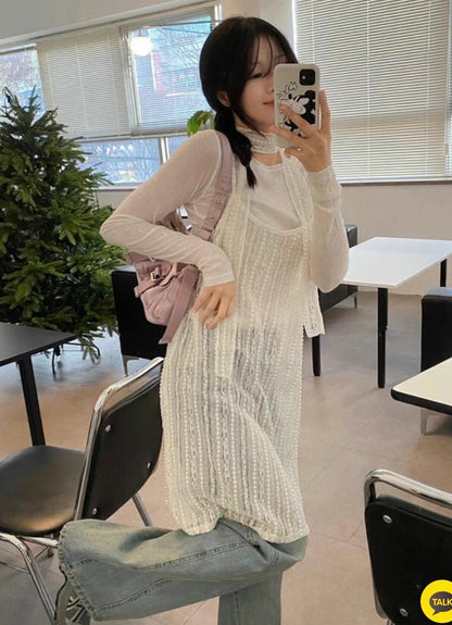 Lace OPS & Scarf Set