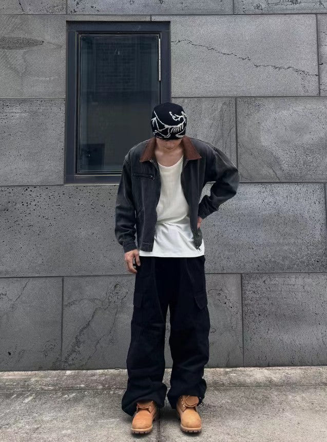 Vintage Crop Work Jacket