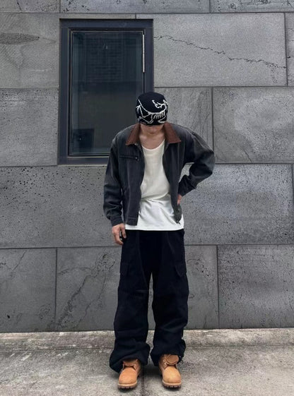 Vintage Crop Work Jacket