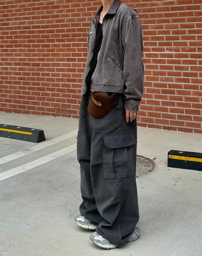 Vintage Crop Work Jacket