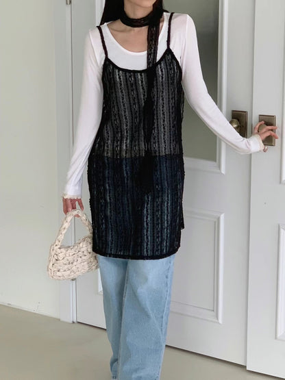 Lace OPS & Scarf Set