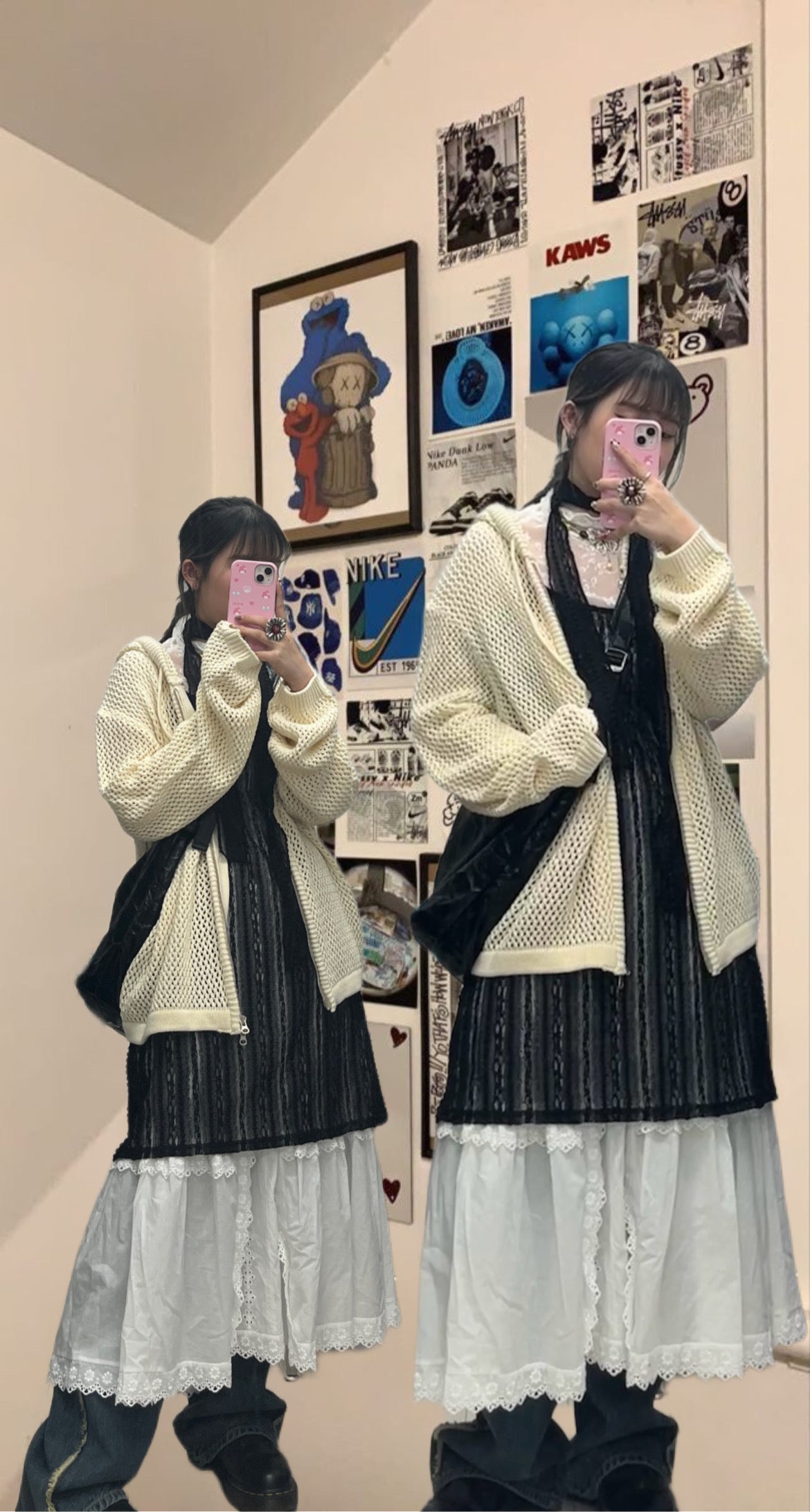 Lace OPS & Scarf Set