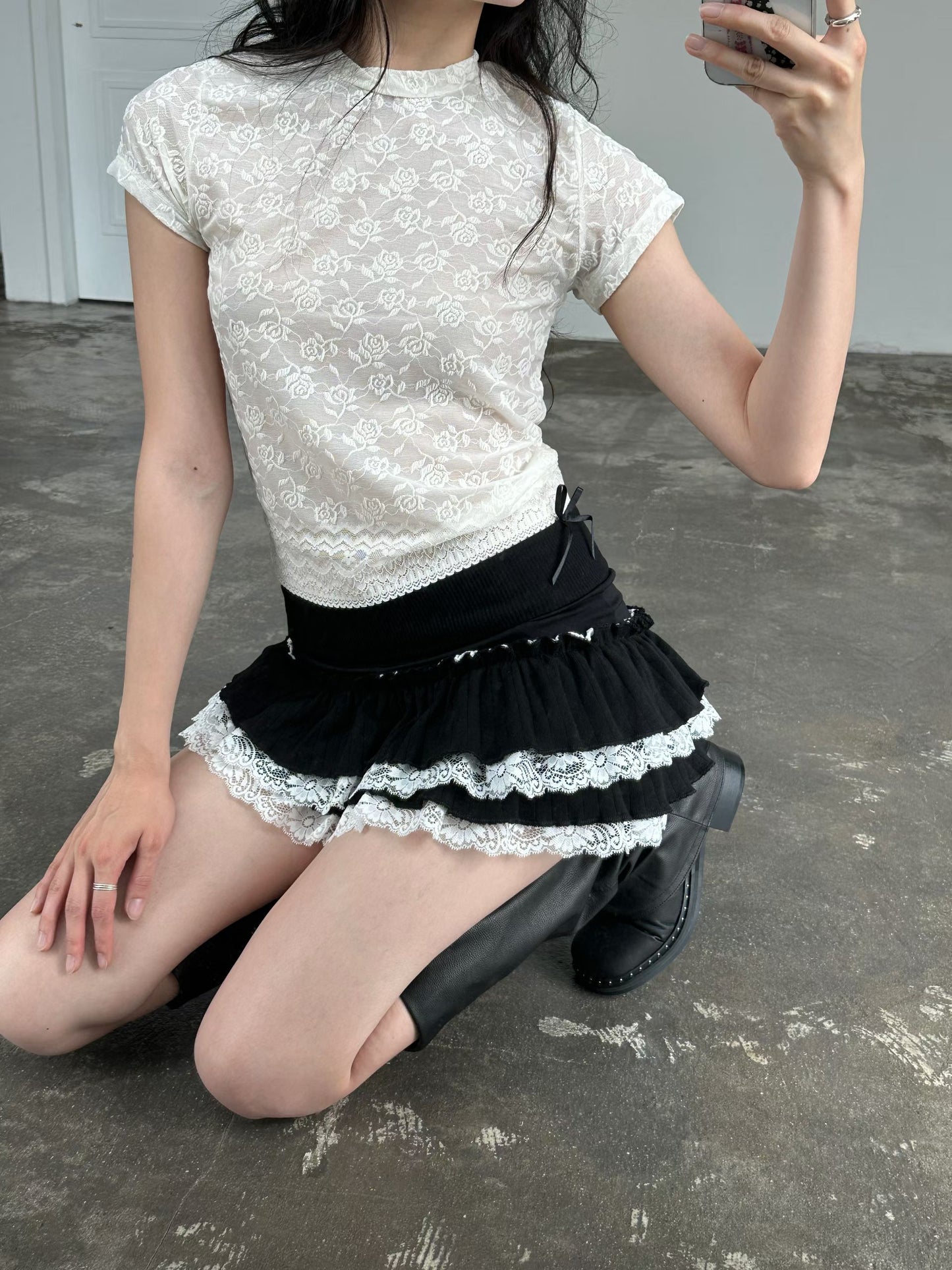 Scarlet See-through Top