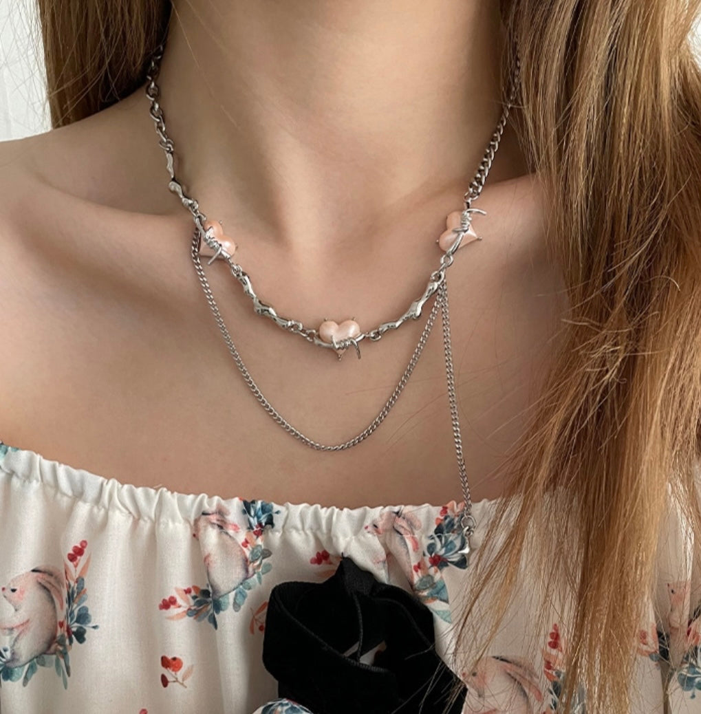 Triple Heart Necklace