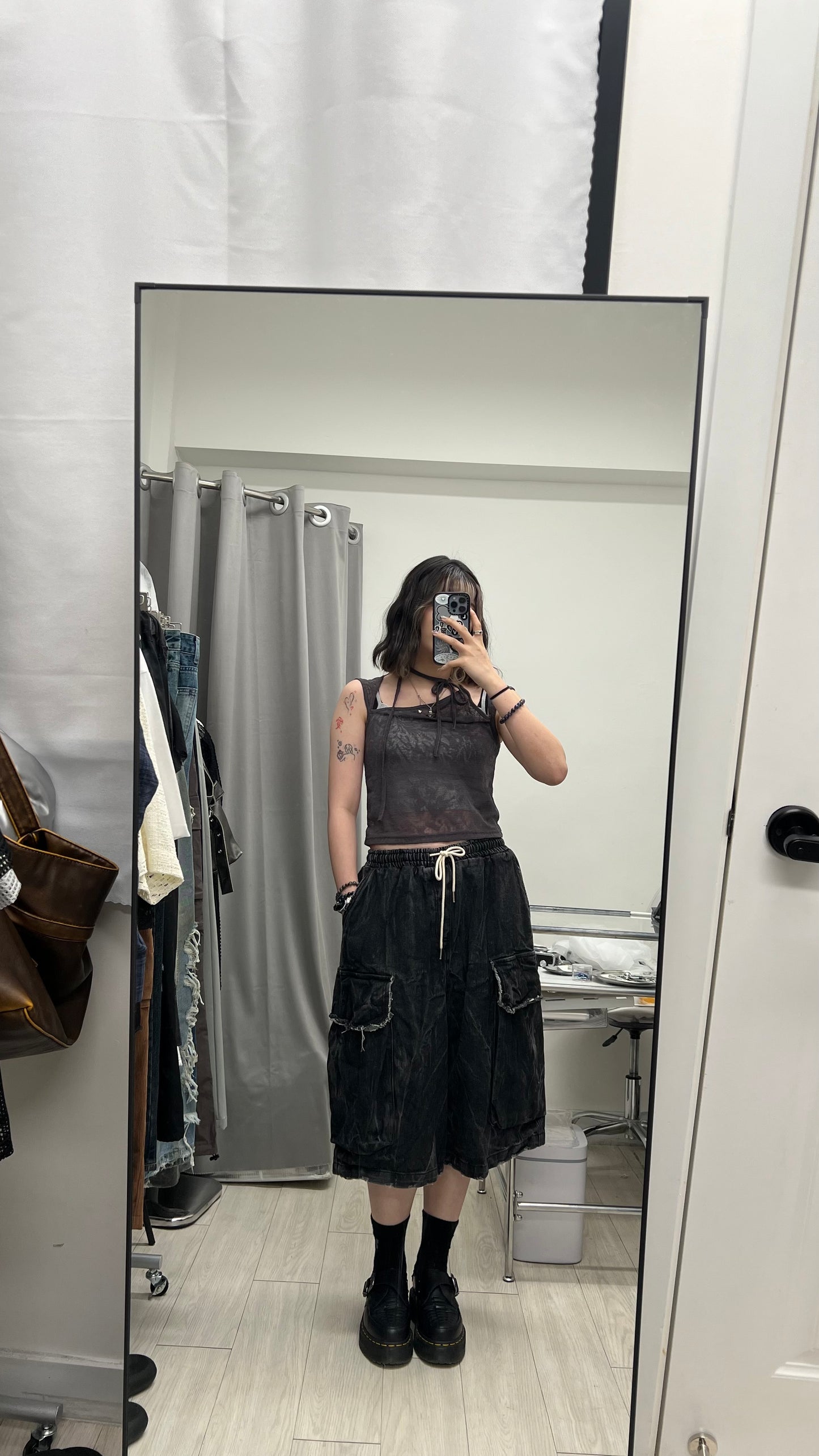 See-through Veiled Flower Top