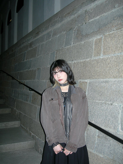 Vintage Crop Work Jacket