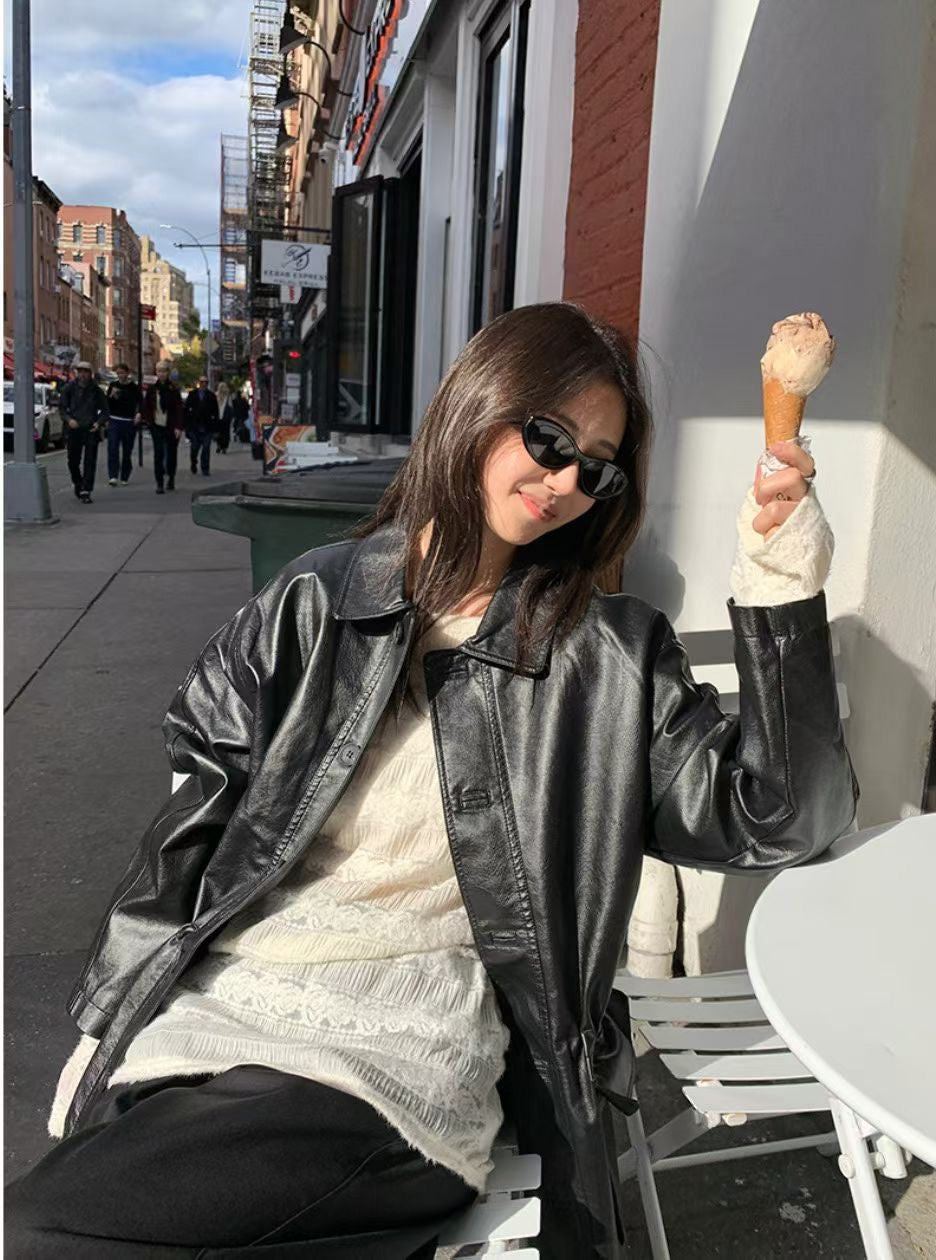 Brushing Off-shoulder Knit Top