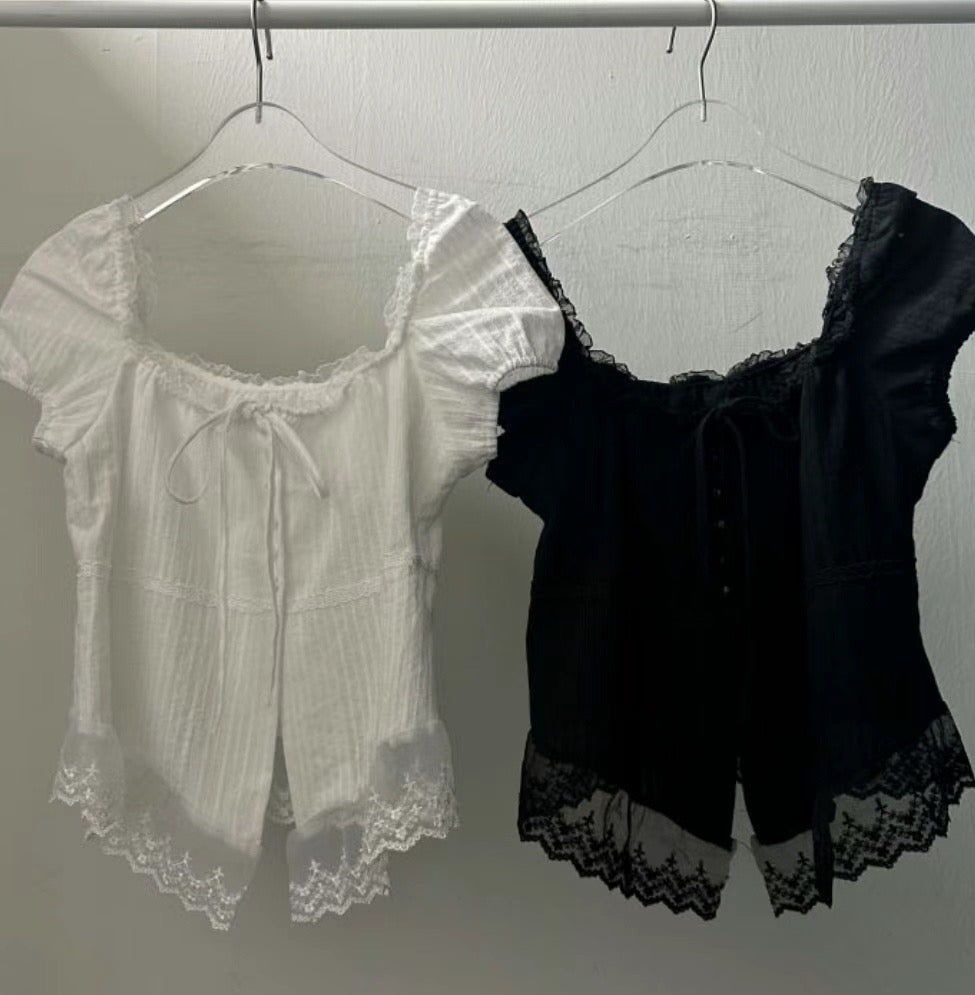 Two-ways Lace Blouse