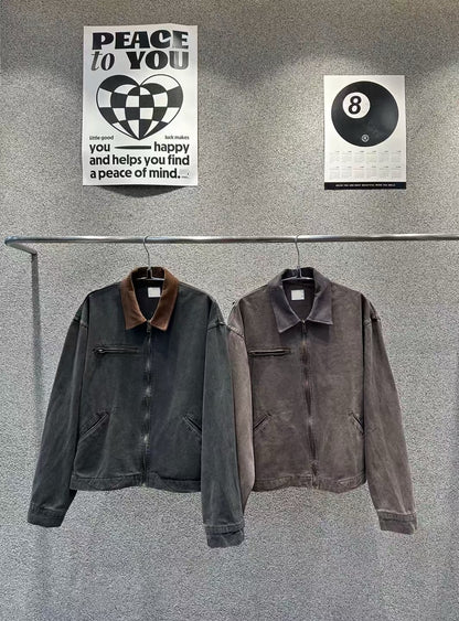 Vintage Crop Work Jacket