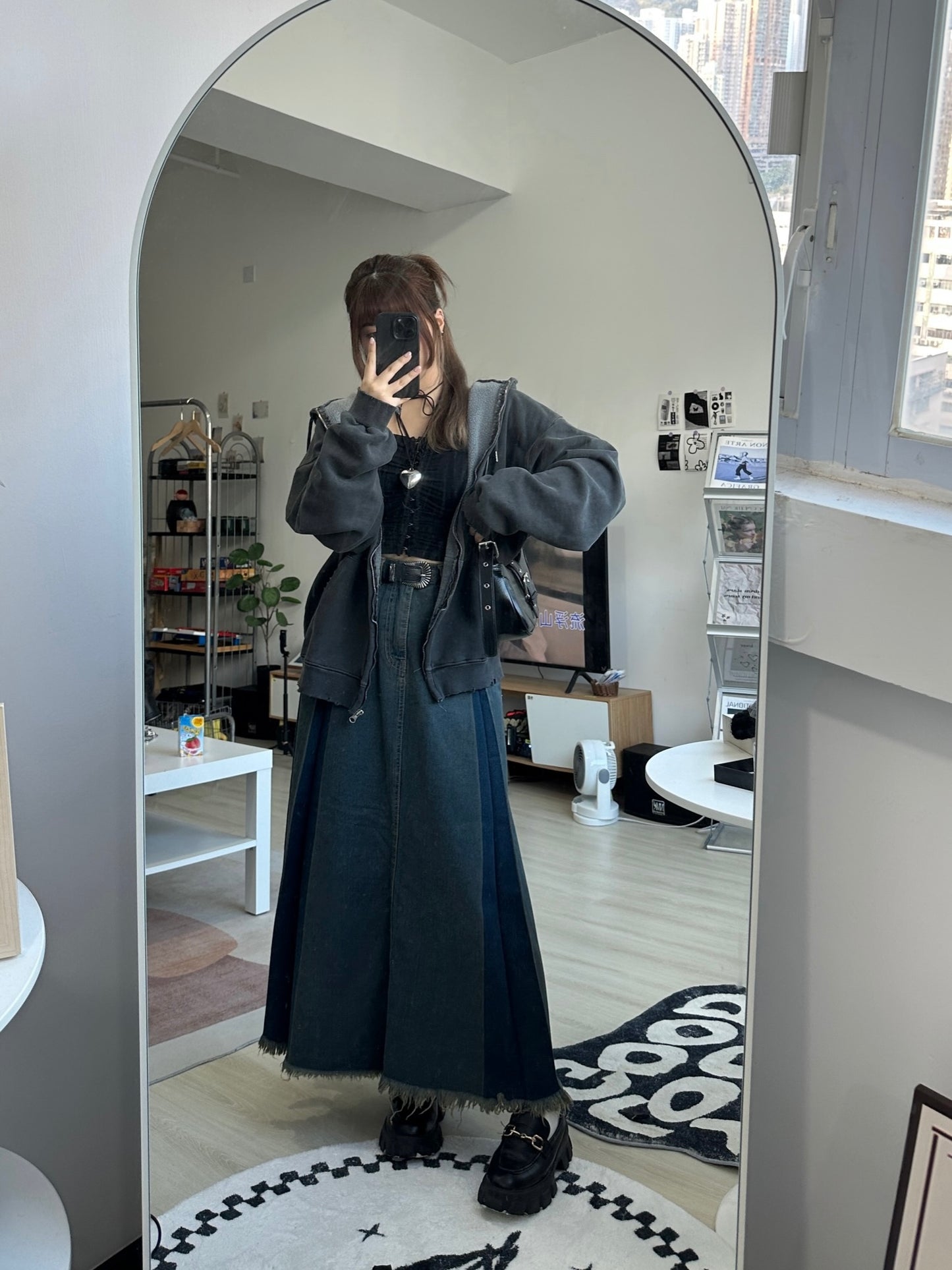 Vintage Dying Zip-Up Hoodie