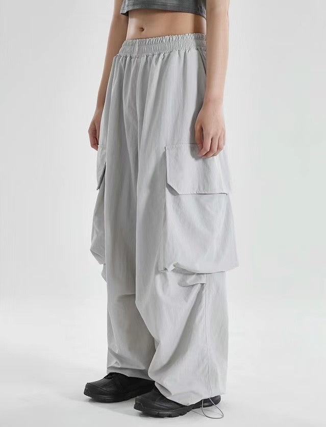Nylon Cargo Balloon Pants