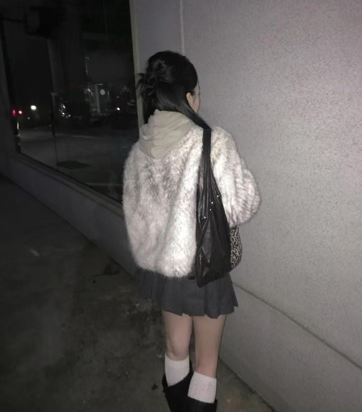 Leopard Leather Shoulder Bag