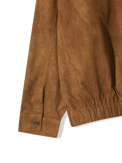 Suede Double Zipper Jacket