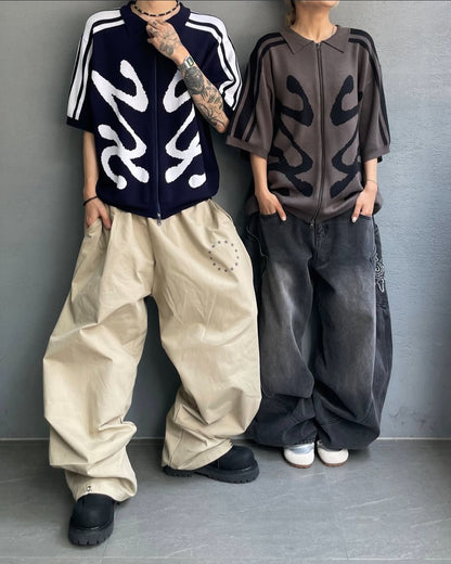 Flying Track Zip-up Knitwear