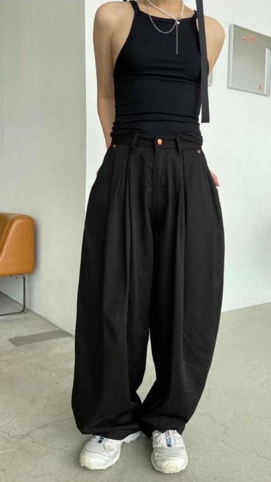 Wrinkle Street Balloon Pants