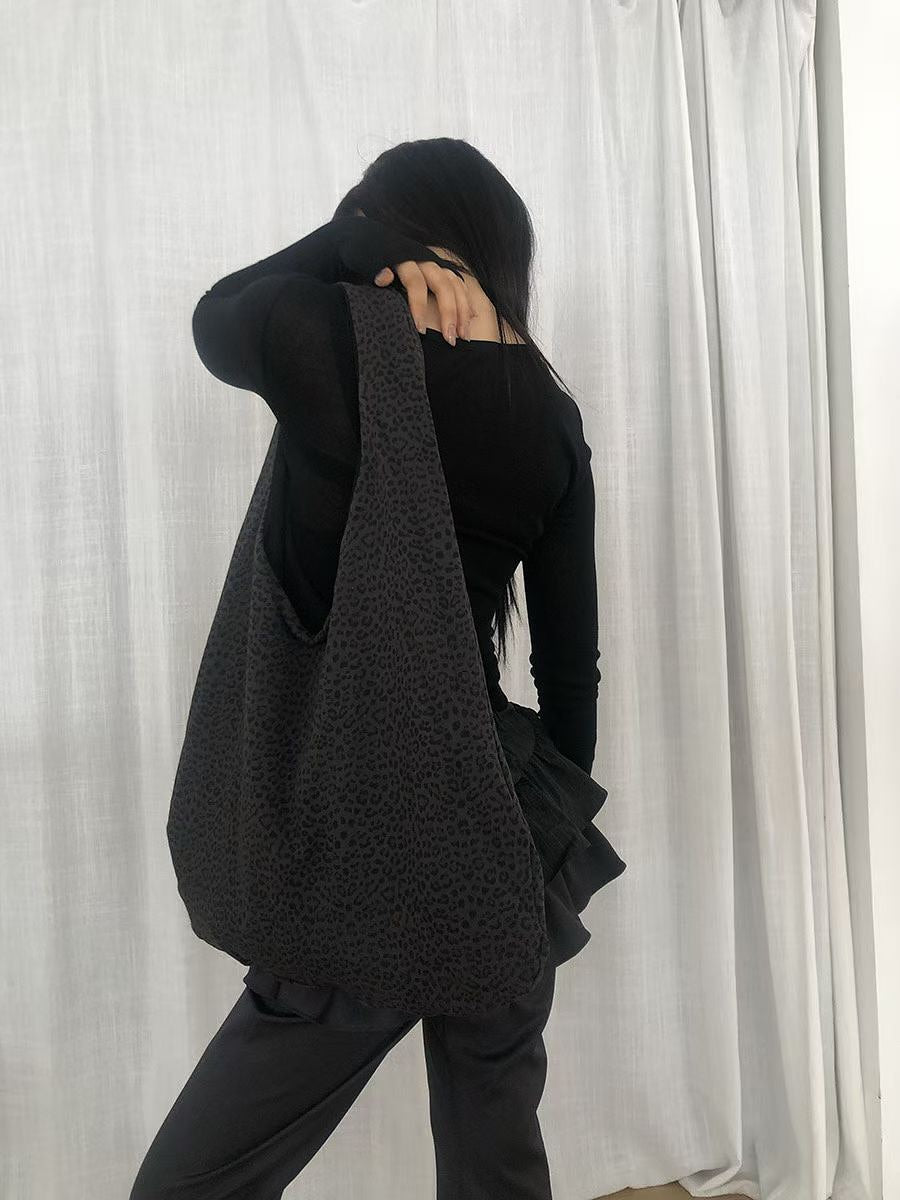 Double-sided Leopard Shoulder Bag