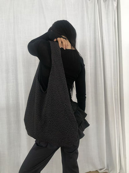 Double-sided Leopard Shoulder Bag