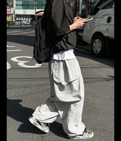 Nylon Cargo Balloon Pants