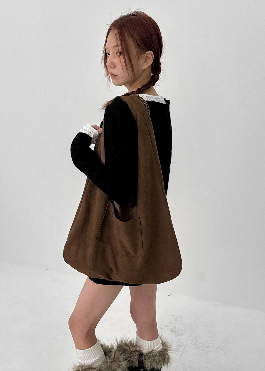 Double-sided Leopard Shoulder Bag