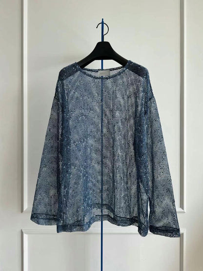 See-Through Mesh Knit Top