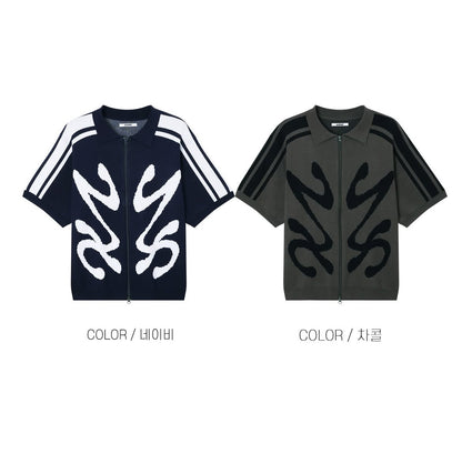 Flying Track Zip-up Knitwear