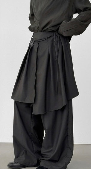 Charcoal Layer Suit Pants
