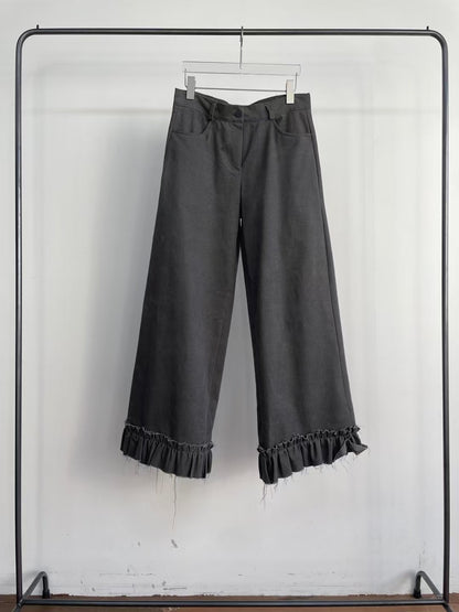 Ruffle Wide Pants