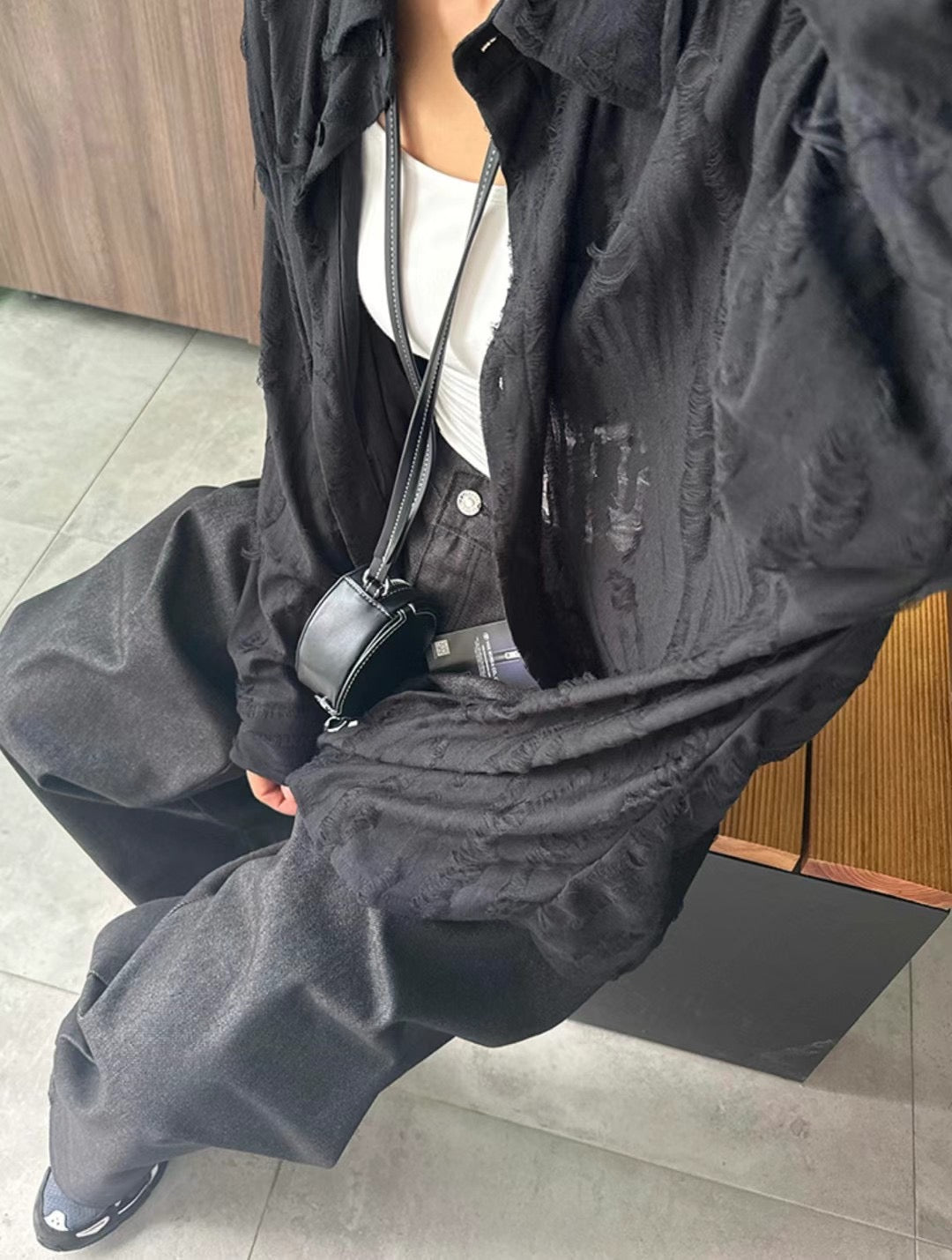 Damaged Long-sleeve Shirt