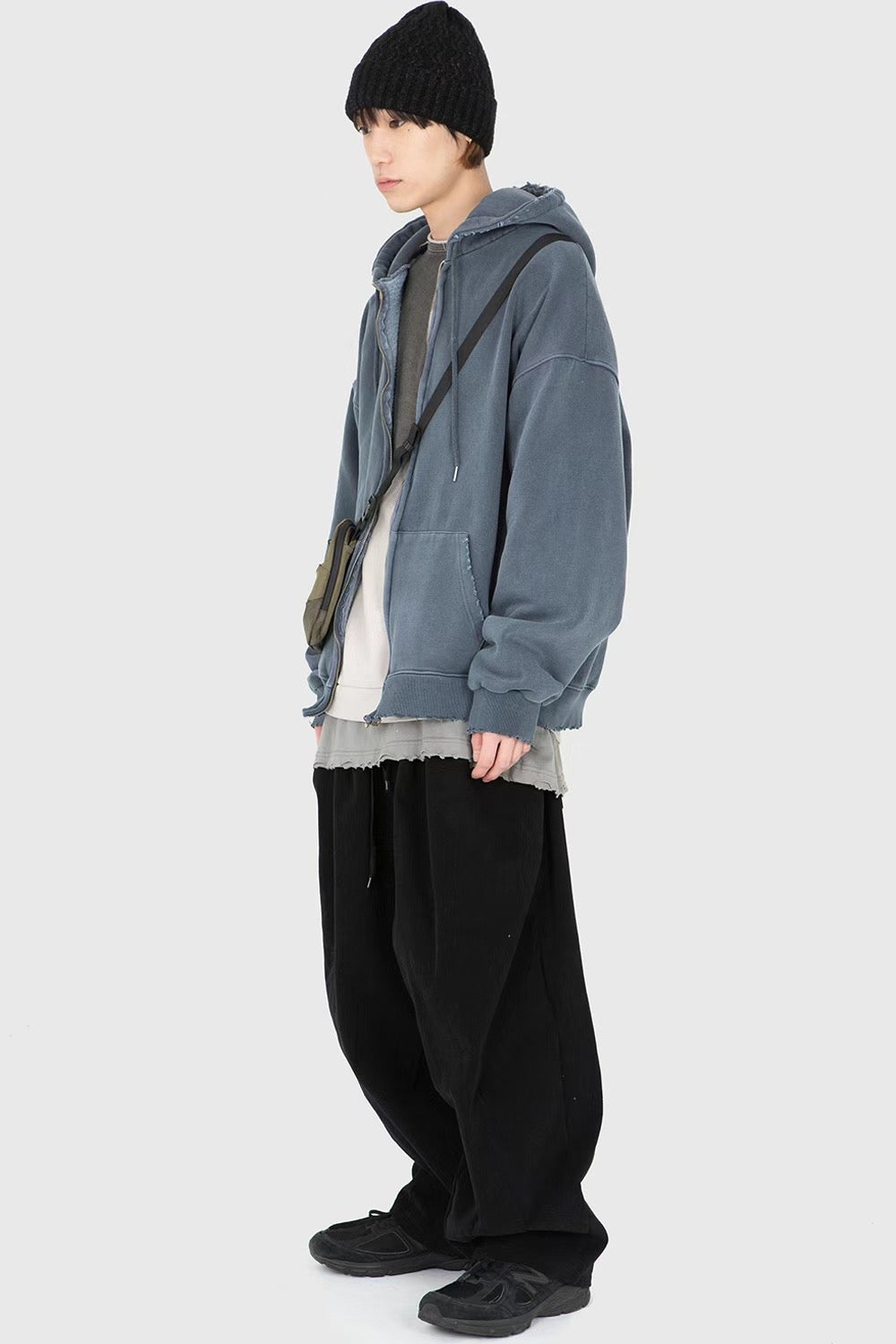 Vintage Dying Zip-Up Hoodie