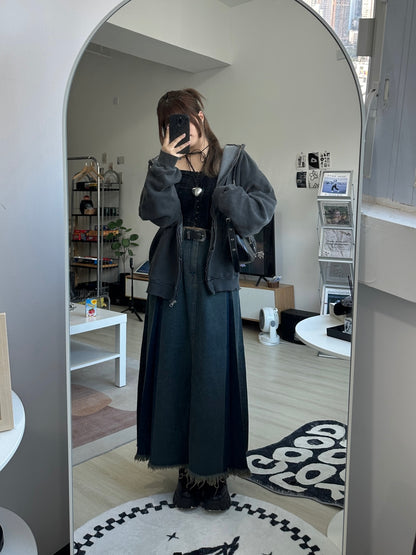 Vintage Dying Zip-Up Hoodie