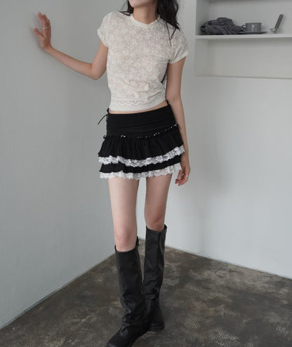 Scarlet See-through Top