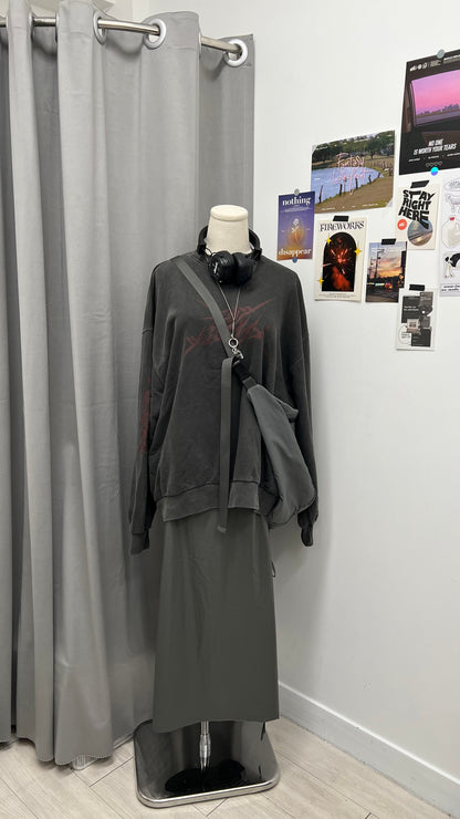 Tie-up Ribbon Nylon Skirt