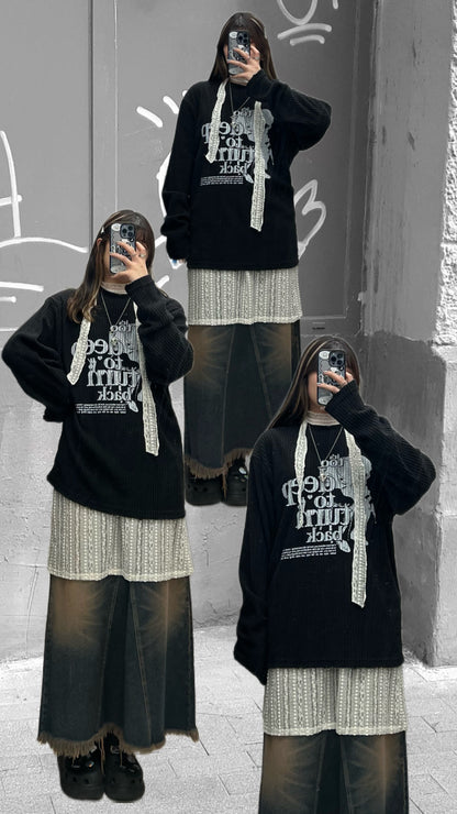 Lace OPS & Scarf Set