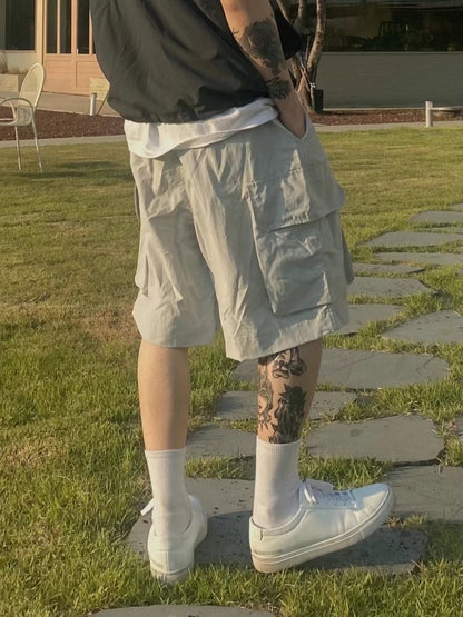 Nylon Cargo Shorts
