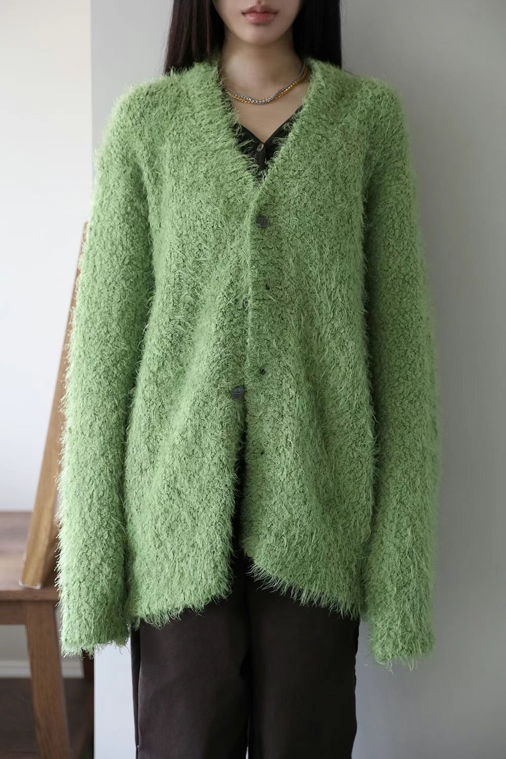 Fluffy Wool Cardigan (預訂）