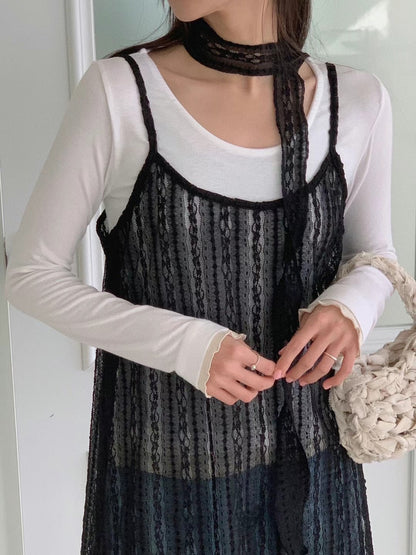 Lace OPS & Scarf Set