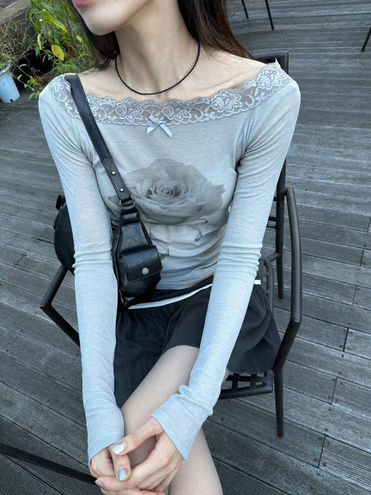 Rosy Off-shoulder Top