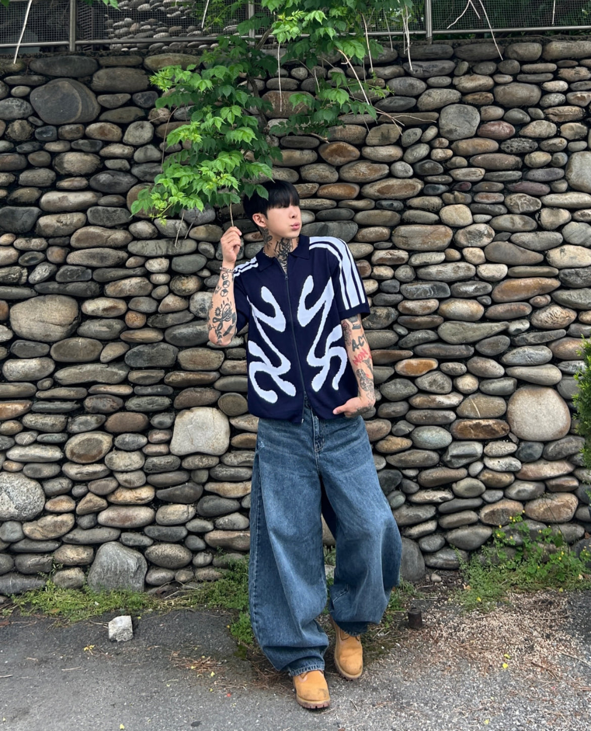 Flying Track Zip-up Knitwear