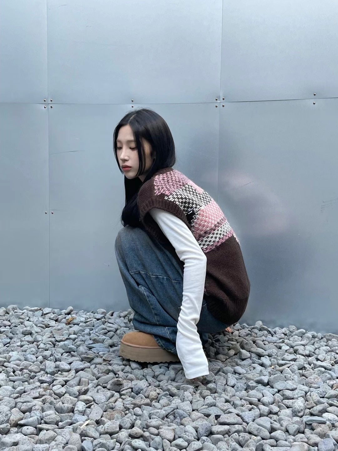 Wood Bridge Knit Vest