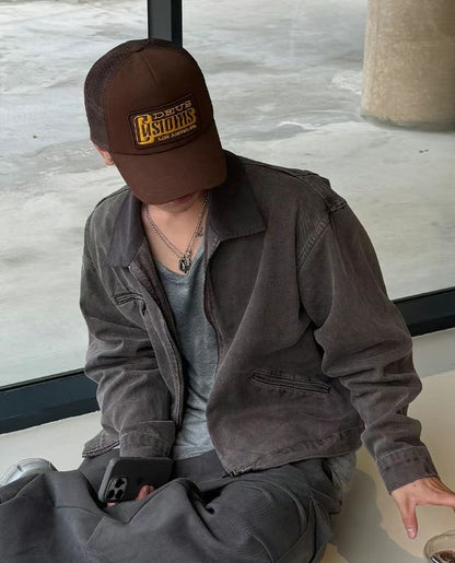 Vintage Crop Work Jacket