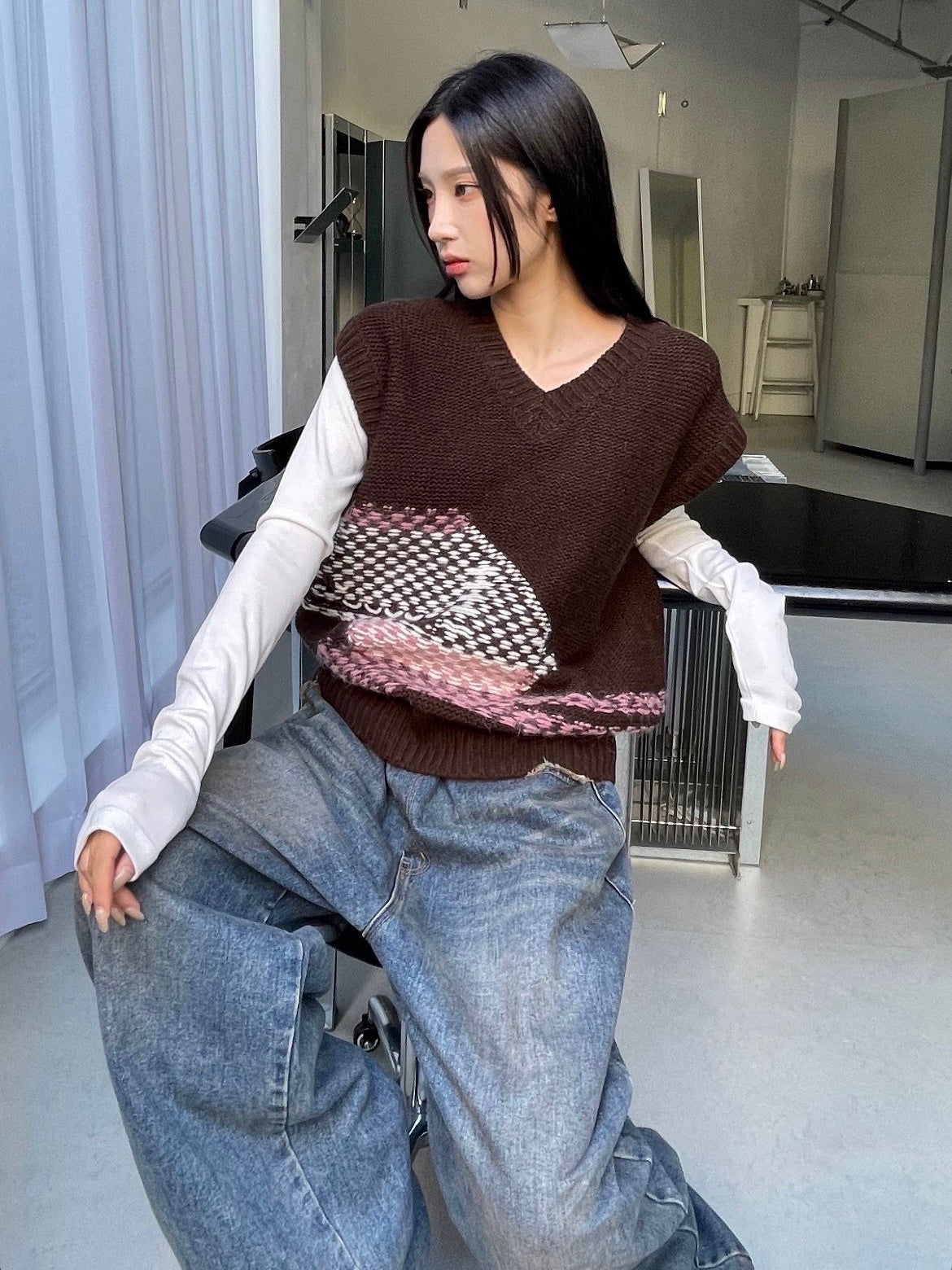 Wood Bridge Knit Vest