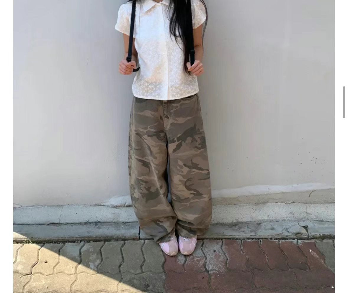 Camouflage Wide Pants (預訂）