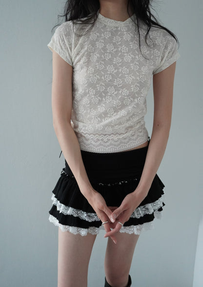 Scarlet See-through Top