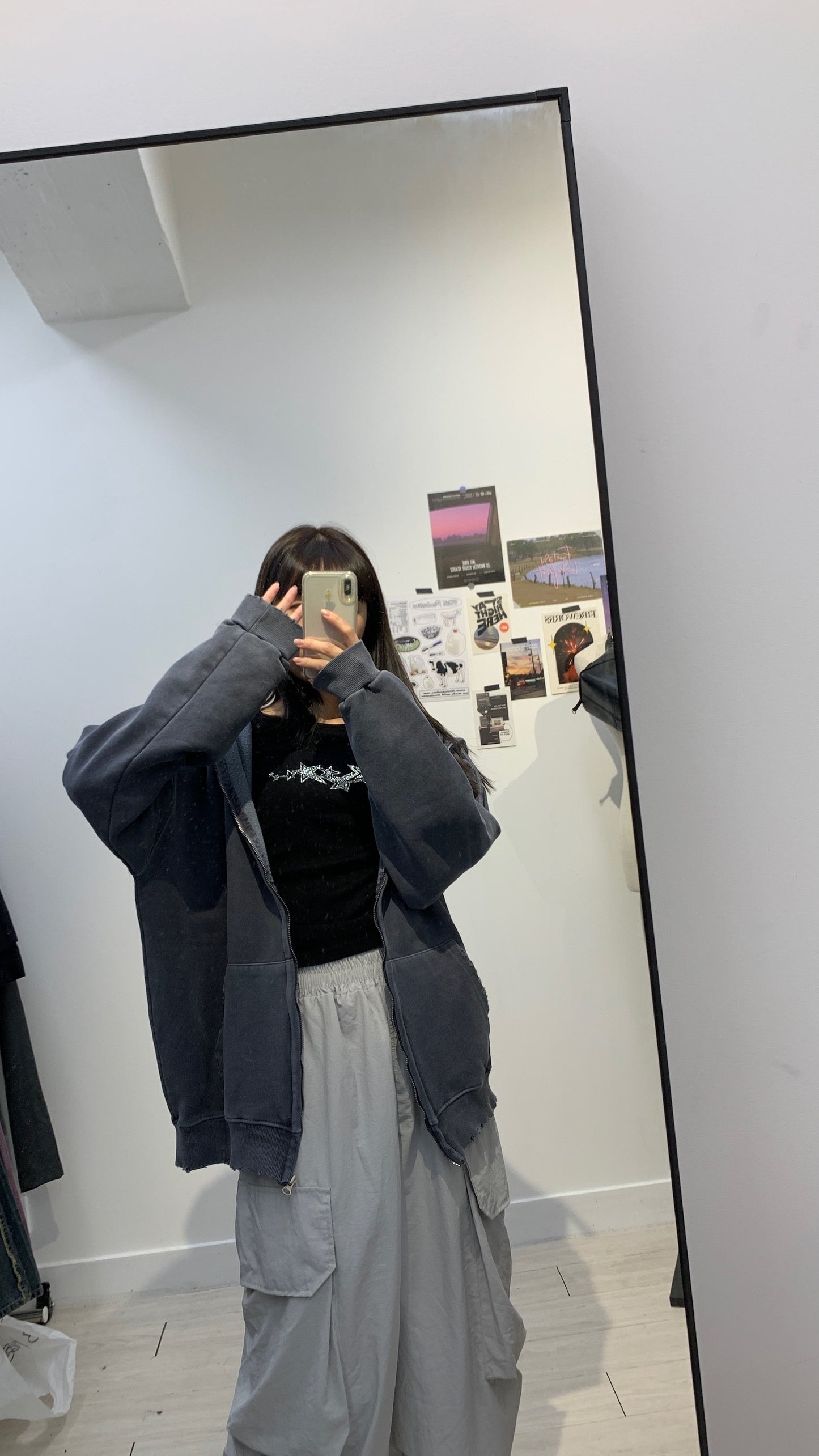 Vintage Dying Zip-Up Hoodie