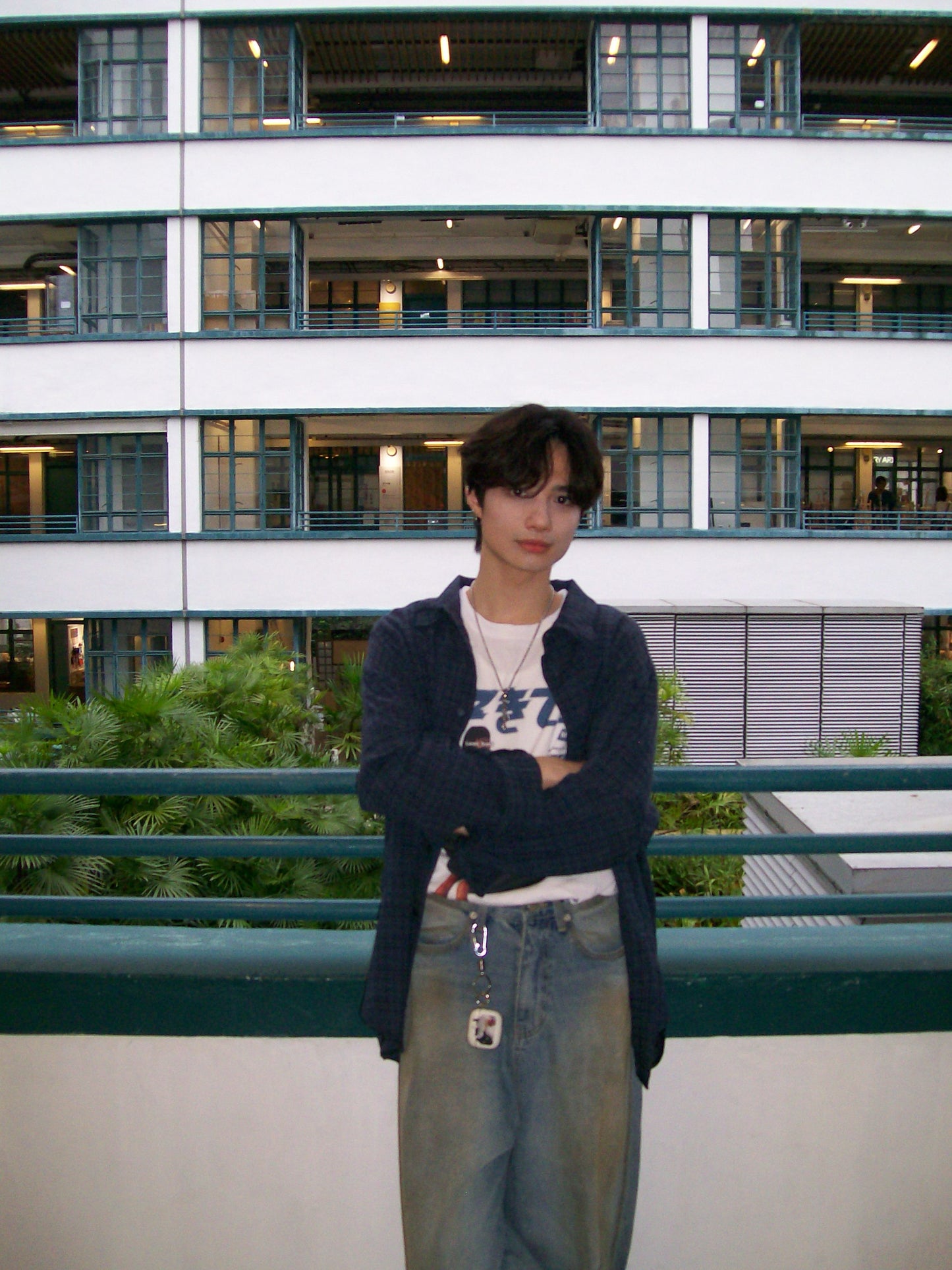 Veiled Checkered Long-sleeve Shirt （預訂）