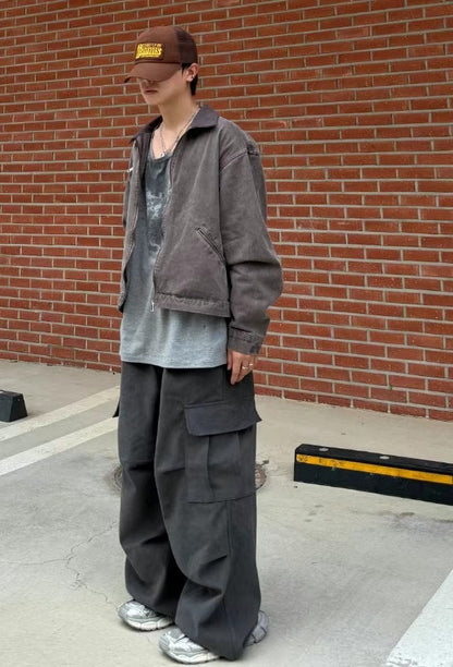 Vintage Crop Work Jacket