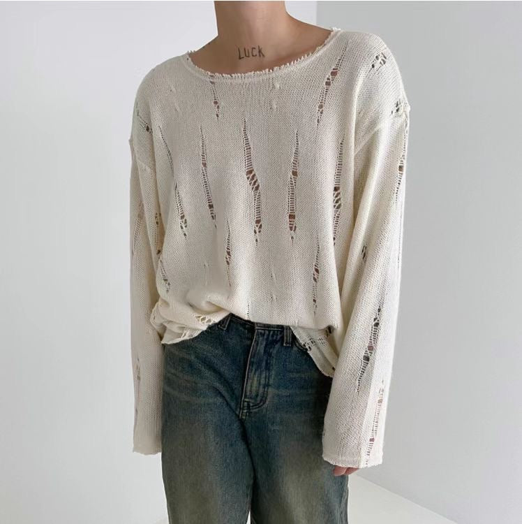 Damaged Knit Top